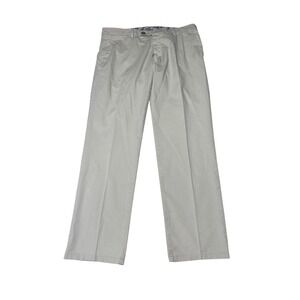 Berwich Sc Reg Mens Pants Size 50 IT 34X29 Fango Gray Beige Made in‎ Italy Chino